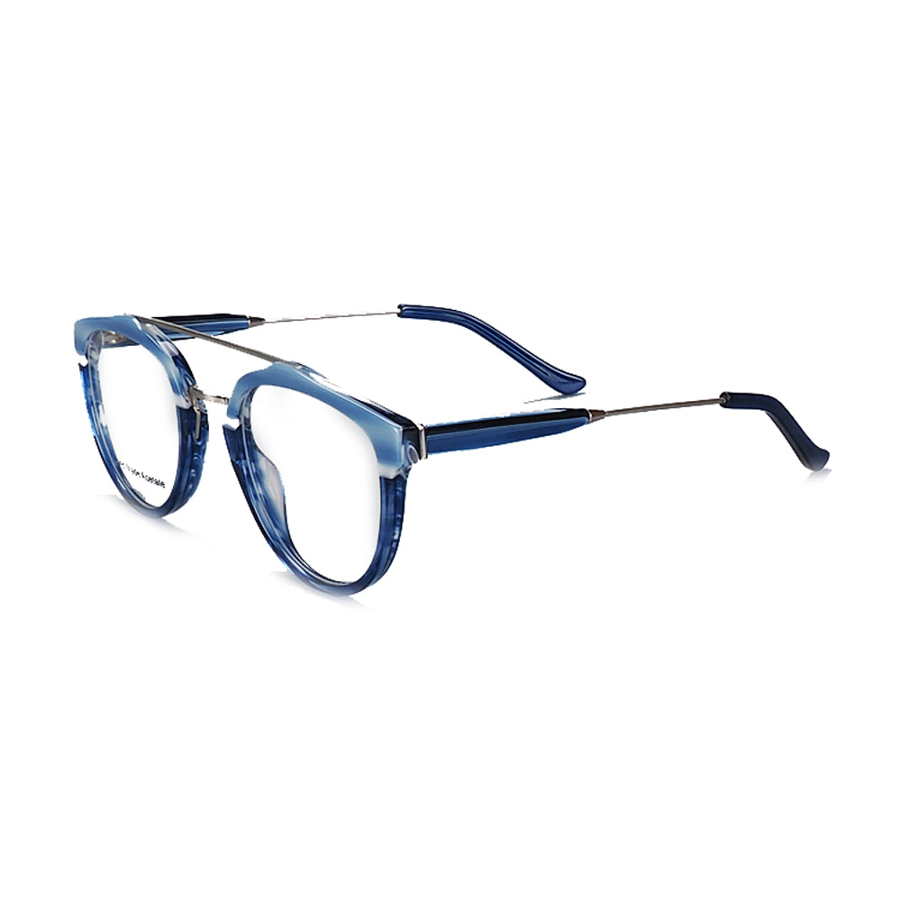 League | Double Bridge Acetate Mens Glasses | Retro Round Womens Eyeglasses Frames