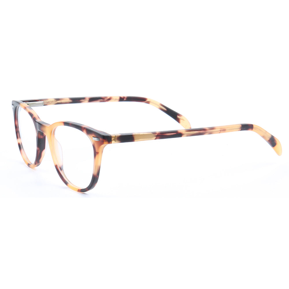 Lennox | Basic Round Acetate Eyewear Frames | Classic Full Rim Unisex Glasses