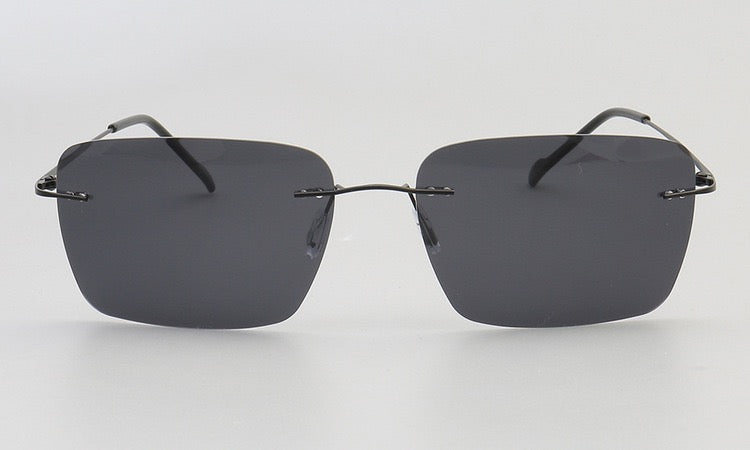Theodore｜Rectangle Rimless Sunglasses Polarized UV400