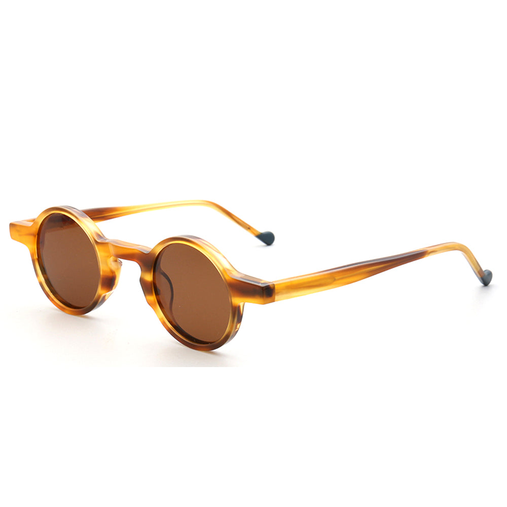 Crown | Mens Round Retro Polarized Sunglasses | Vintage Womens Sun Glasses UV400