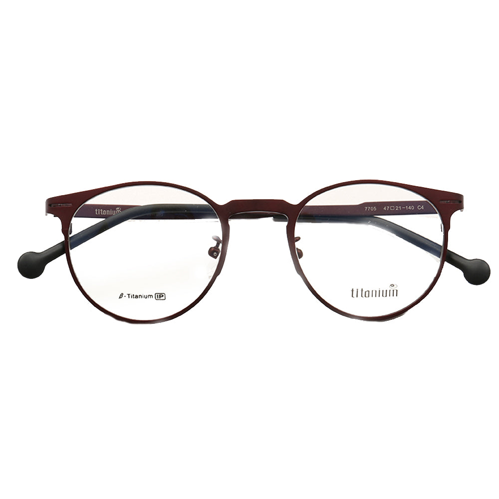 Astor | Round Pure Titanium Eyeglasses | Classic Full Rim Lightweight Glasses for Men & Women