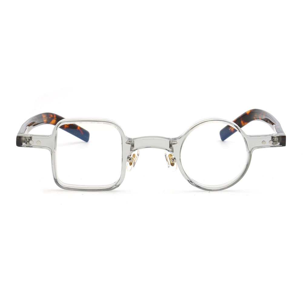 Sydney | Vintage Nerd Style Glasses w/ Mismatch Design | Funky Retro Acetate Design