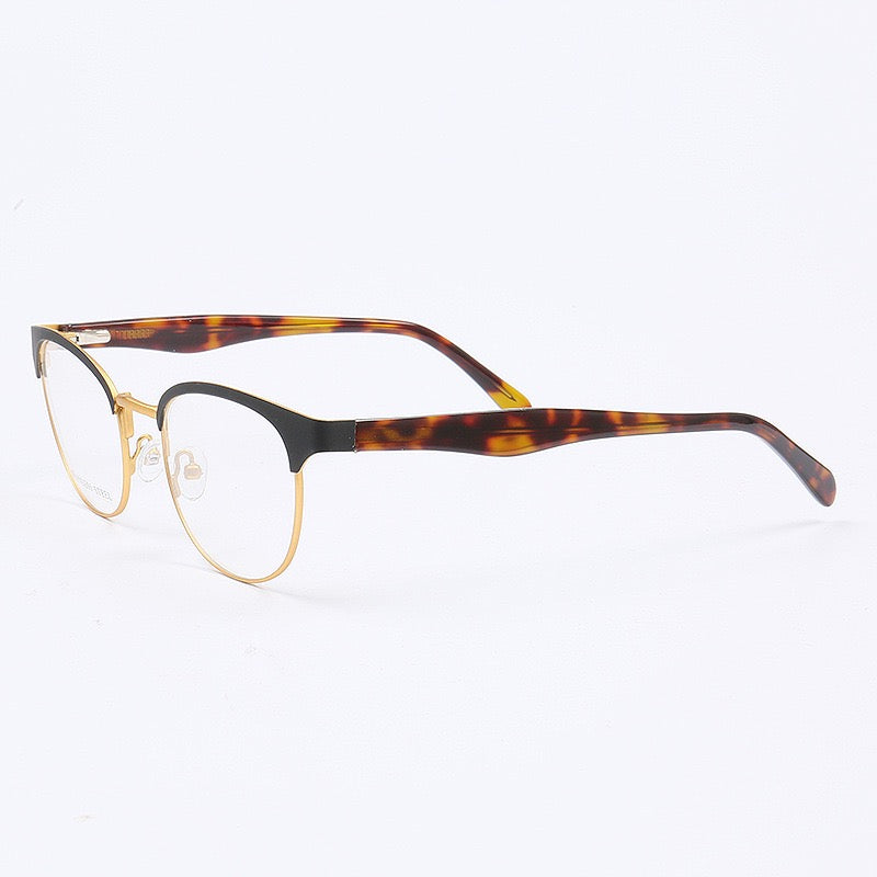 Georgia｜Stylish Women Stainless Steel Round Glasses Frames