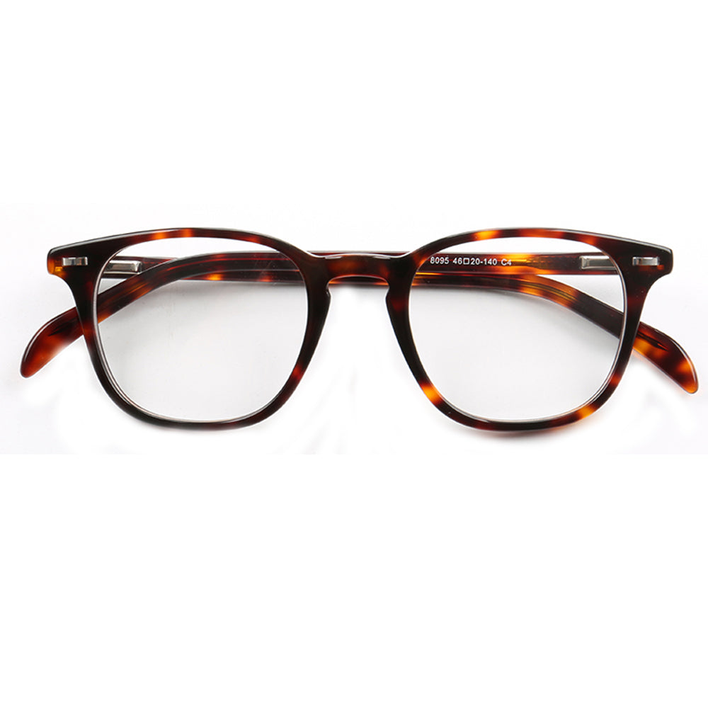 Stetson | Round Full Rim Two Tone Womens Square Eyewear | Retro Brown Mens Glasses Frames Online