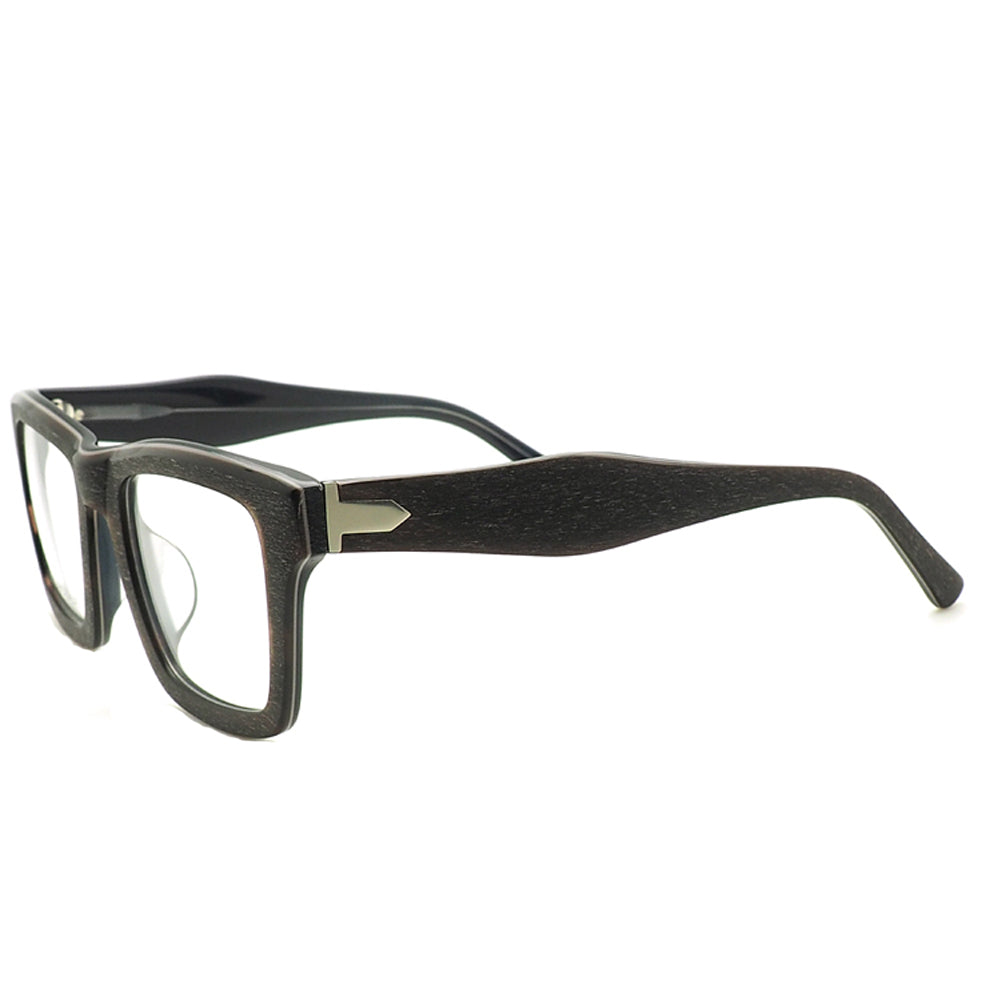 Earth | Stylish Two Tone Oversized Mens Eyeglasses | Retro Square Glasses Frames for Men