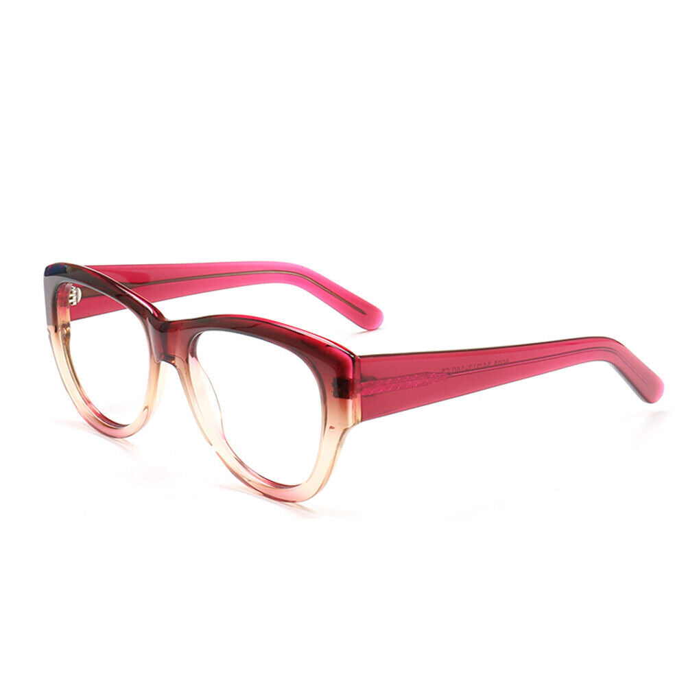 Teri | Round Gradient Glasses For Women | Colorful Full Rim Acetate Glasses