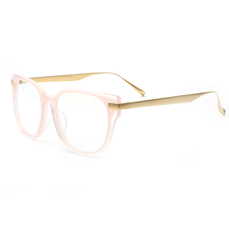 Bessie | Modern Stylish Round Full Rim Eyeglasses | Lightweight Titanium & Acetate Frame