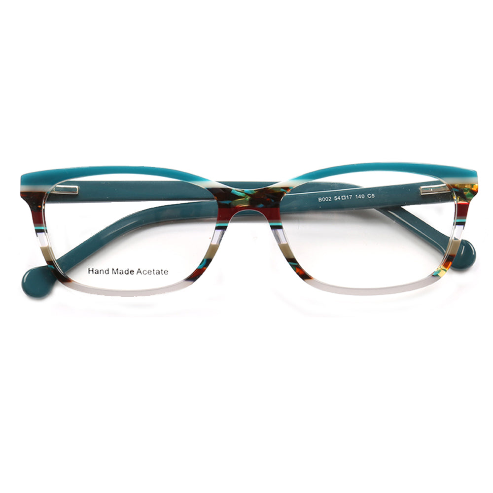 Hilda | Fashionable Acetate Glasses For Women | Pink Striped Eyeglasses Frames Online