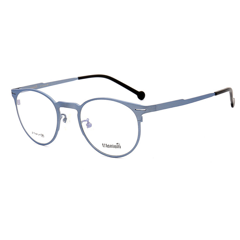 Astor | Round Pure Titanium Eyeglasses | Classic Full Rim Lightweight Glasses for Men & Women