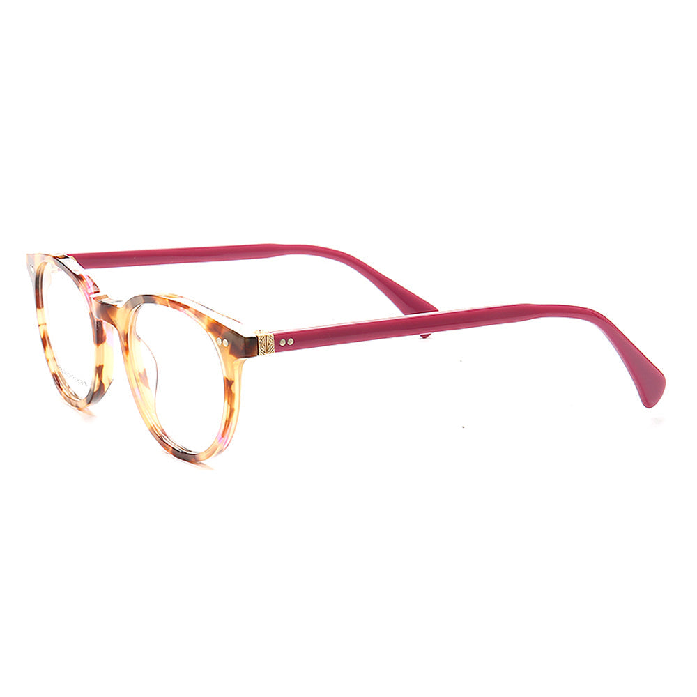 Grace | Round Patterned Acetate Eyeglasses Frames Online | Modern Womens Floral Glasses Frames