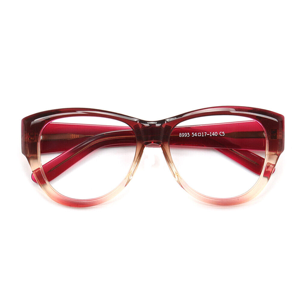 Teri | Round Gradient Glasses For Women | Colorful Full Rim Acetate Glasses