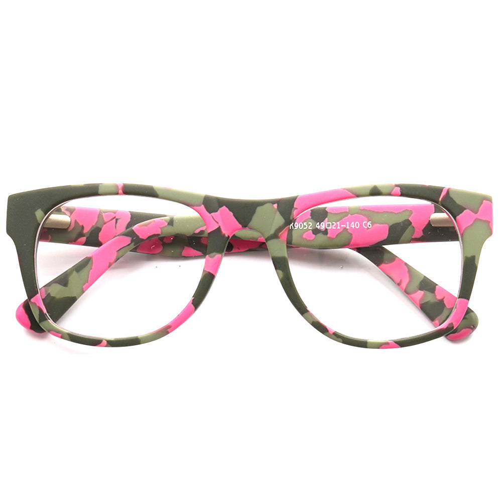 Spencer | Modern Camo Patterned Acetate Eyeglass Frames for Women | Square Mens Camouflage Glasses Online
