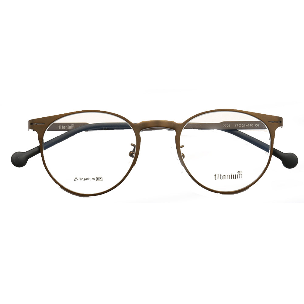 Astor | Round Pure Titanium Eyeglasses | Classic Full Rim Lightweight Glasses for Men & Women