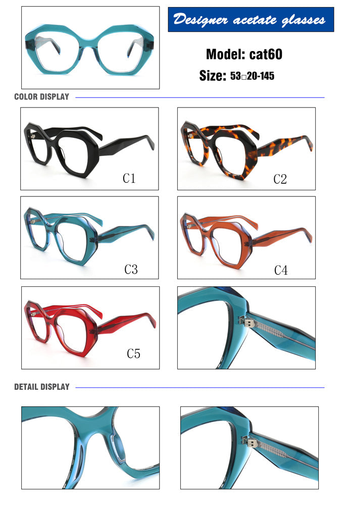 Yoyo | Funky Womens Glasses Frames Square | Trendy Geometric Female Eyeglasses Online