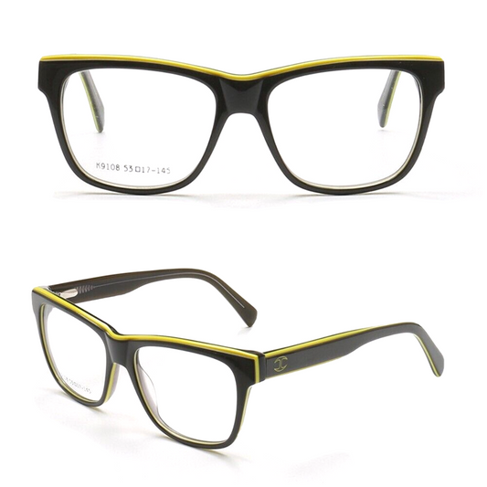 Liam | Two Toned Oversized Acetate Eyeglasses For Men | Classic Square Glasses Frames