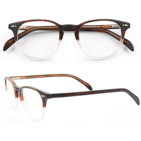 Stetson | Round Full Rim Two Tone Womens Square Eyewear | Retro Brown Mens Glasses Frames Online