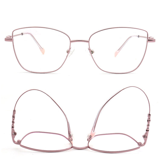 Nova | Womens Flexible Memory Metal Eyeglasses | Classic Cat Eye Glasses Frames Bendable Eyewear