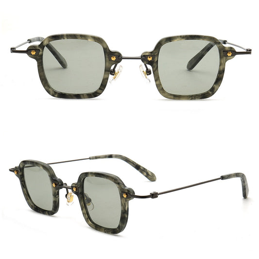 Marble | Retro Mens Sunglasses Polarized | Trendy Square Women Sun Glasses UV400