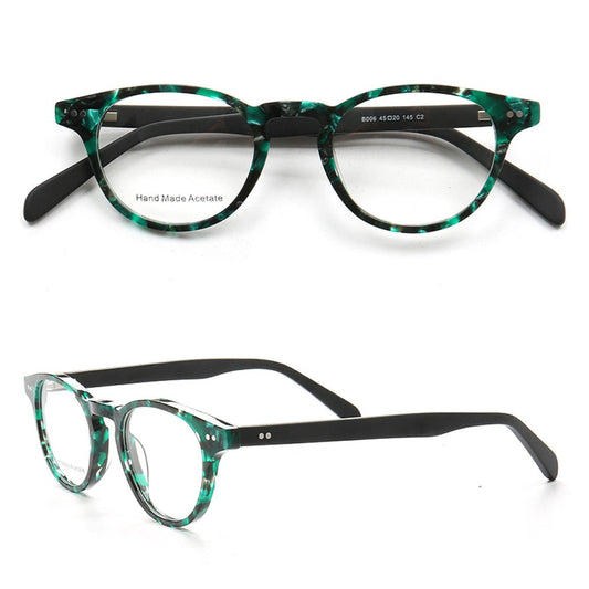Miles | Stylish Men Eyeglasses Frames Round | Retro Women Glasses Frames Tortoise Shell