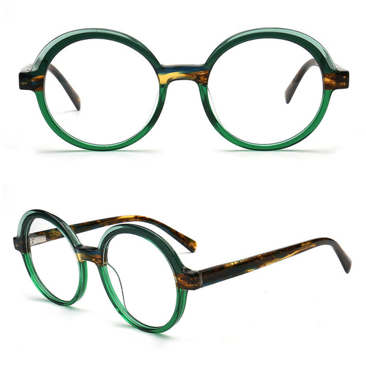 Adrian | Round Two Tone Tortoise Eyeglass Frames
