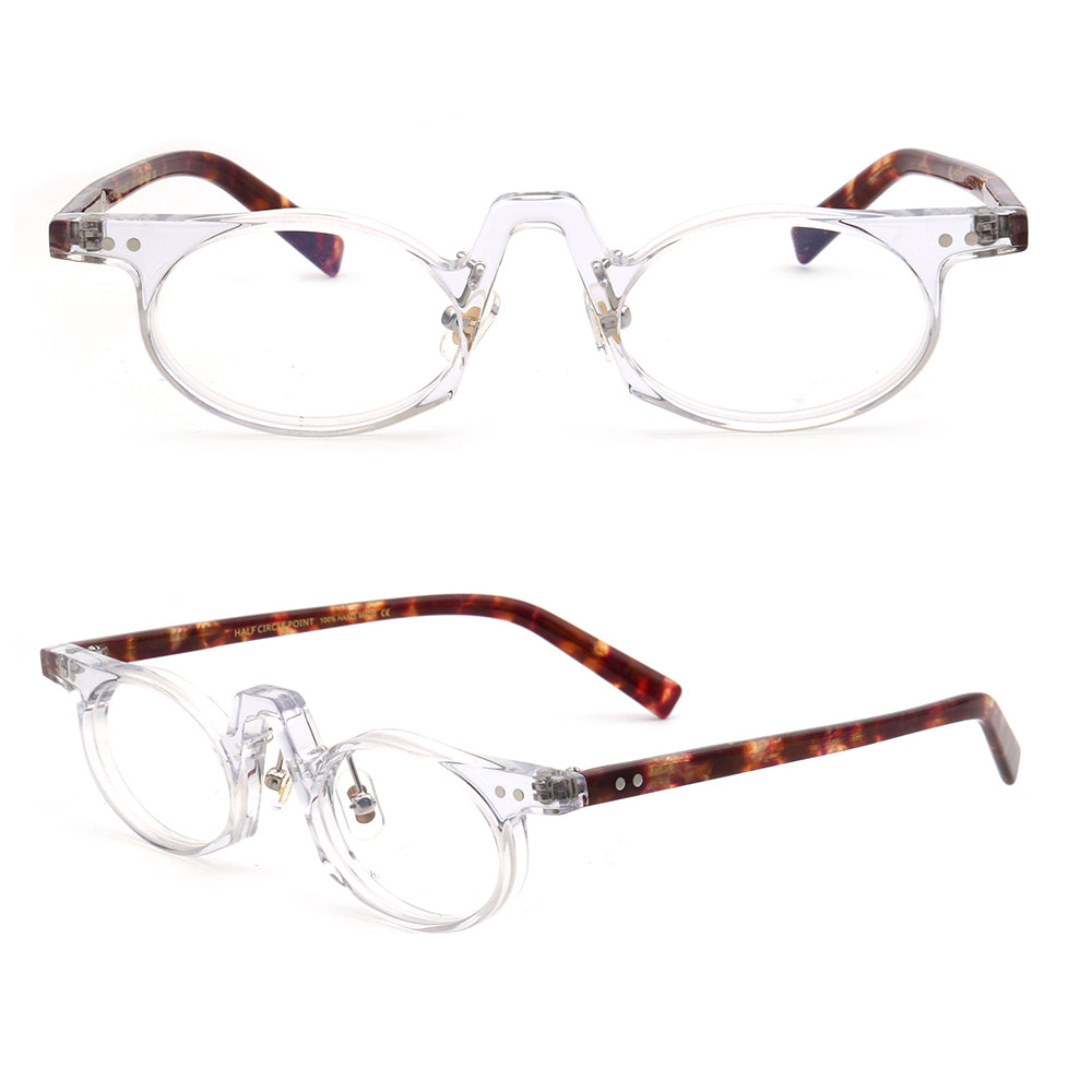 Revive | Retro Oval Eyeglasses for Men | Womens Tortoise Shell Funky Glasses Frames