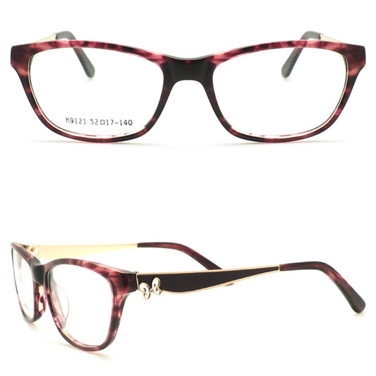 Casey | Cat Eye Acetate Eyeglasses For Women | Stylish Patterned Full Rim Eyewear Frames