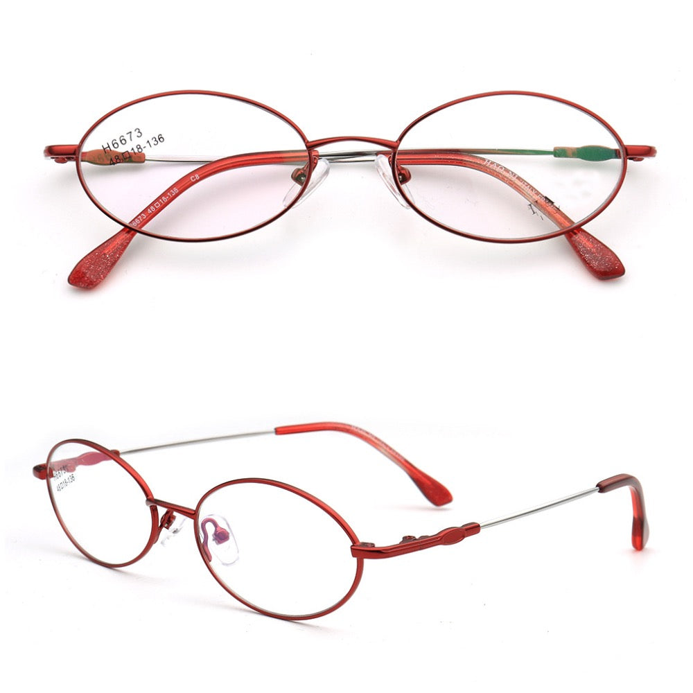 Adeline | Womens Flexible Memory Metal Glasses | Oval Eyeglass Frames Bendable Eyewear