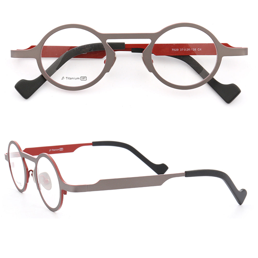 Avery | Vintage Round Titanium Eyeglasses for Men | Fashionable Womens Eyewear Frames Online