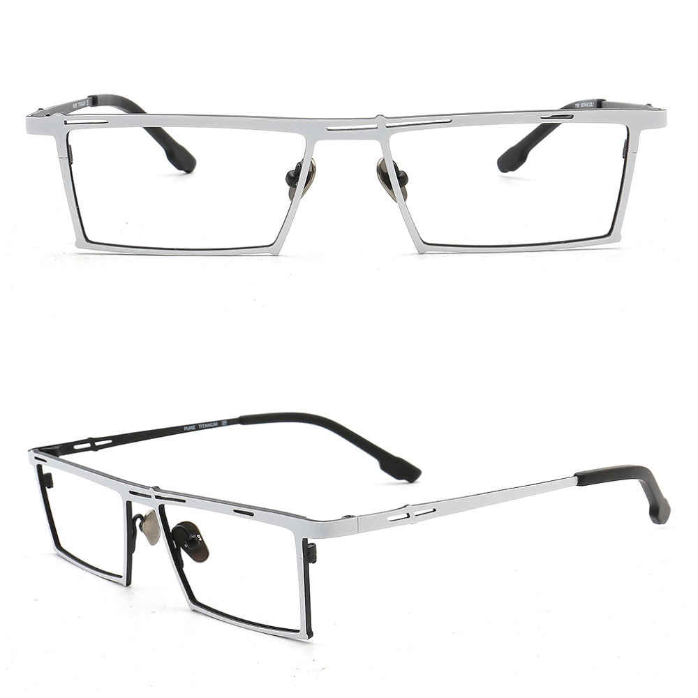 Ethan | Stylish Mens Rectangular Full Rim Eyeglasses | Modern Business Glasses Frames for Men