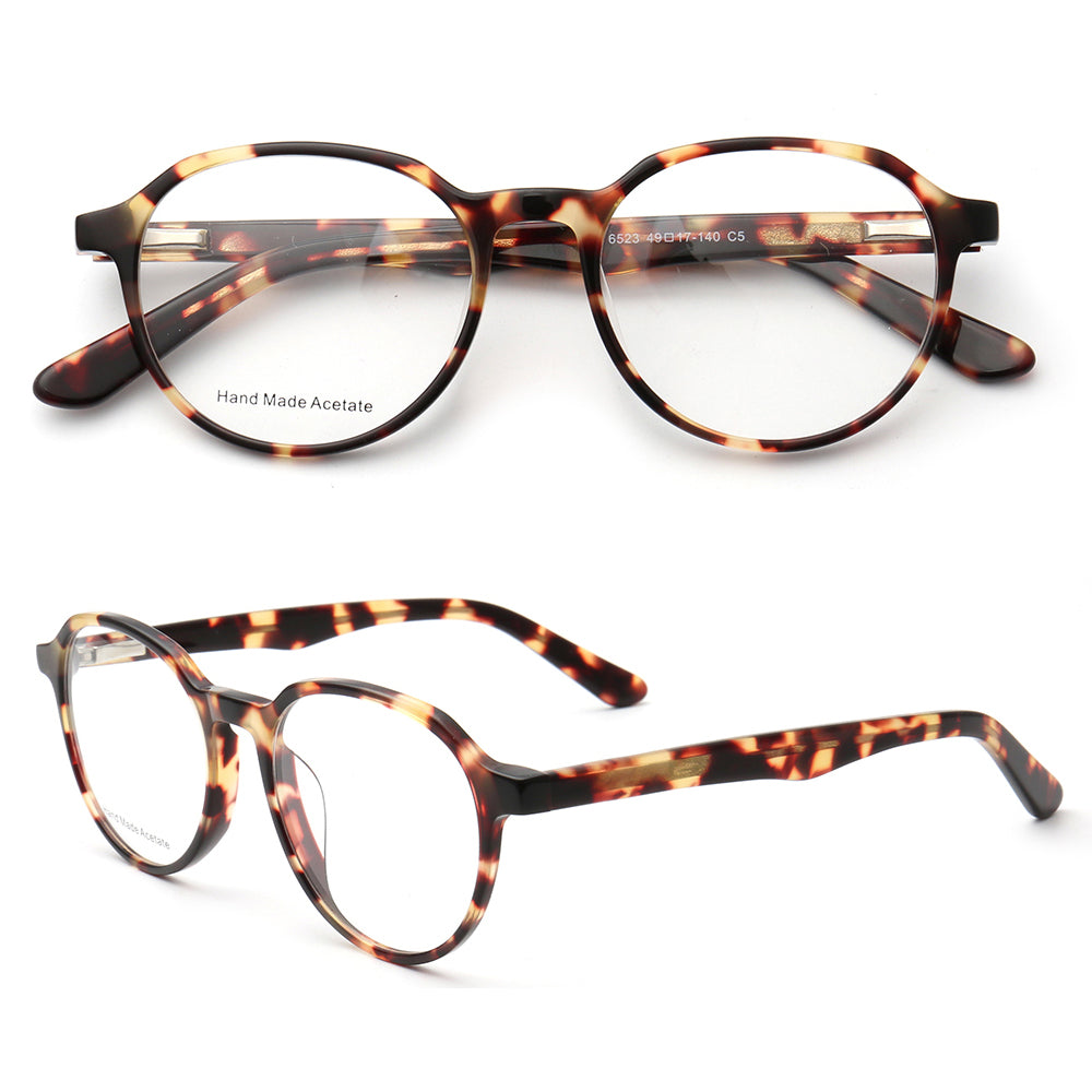 Camden | Geometric Glasses Frames For Men | Retro Round Womens Tortoise Shell Eyeglasses Online