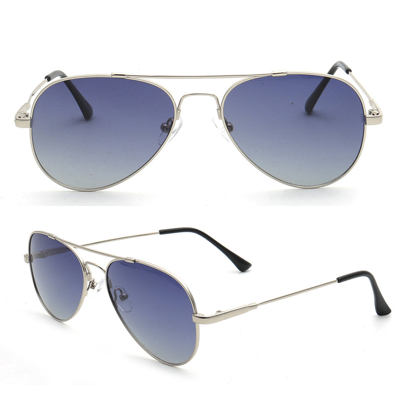 Dean | Vintage Pilot Memory Metal Mens Sunglasses | Classic Polarized Sun Glasses UV400