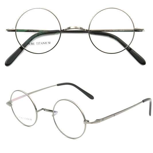 Sullivan | Old School Round Titanium Glasses for Men | Lightweight Retro Womens Eyewear Frames