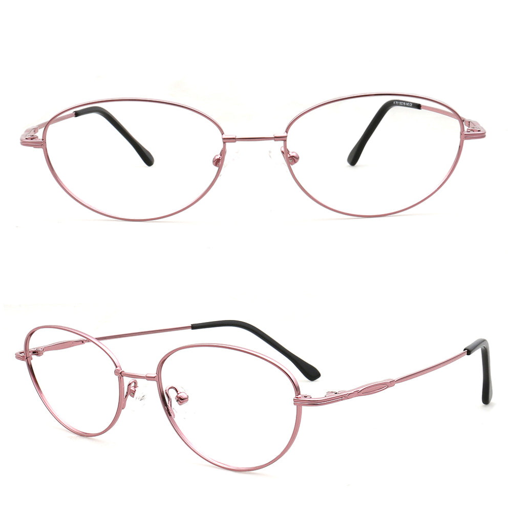 Darcy |  Womens Flexible Memory Metal Oval Glasses Frames