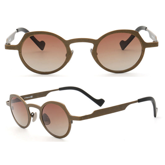 Addison | Round Retro Polarized Sunglasses For Men & Women | Lightweight Pure Titanium Design