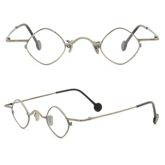 Legend | Thin Lightweight Metal Eyeglasses For Men & Women | Vintage Full Rim Geometric Frame