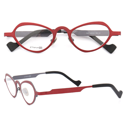 Charmaine | Titanium Cat Eye Glasses For Women | Heart Shaped Butterfly Design