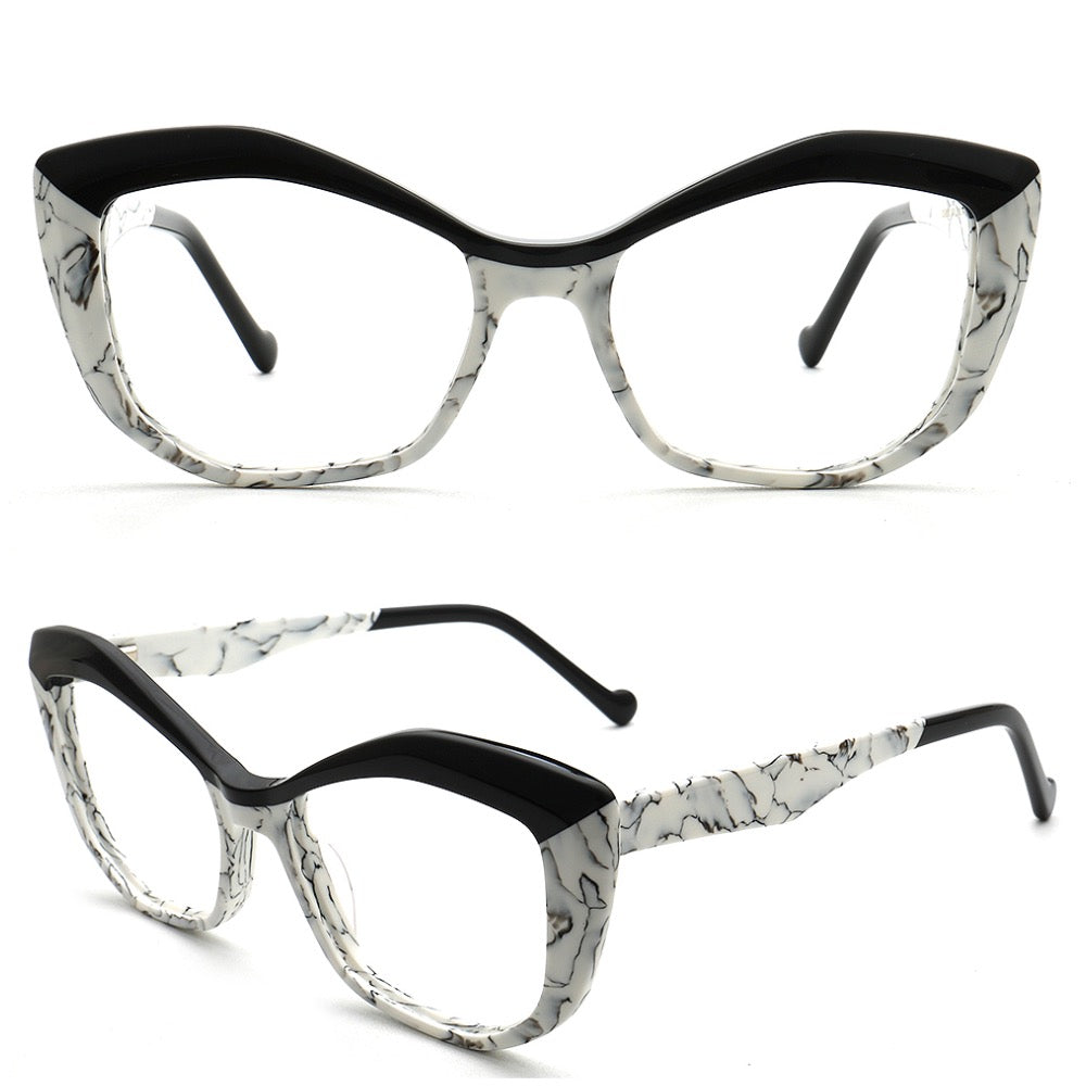 Gianna | Trendy Cat Eye Optical Eyeglasses For Women |  Vintage Tortoise Oversize Glasses Frame