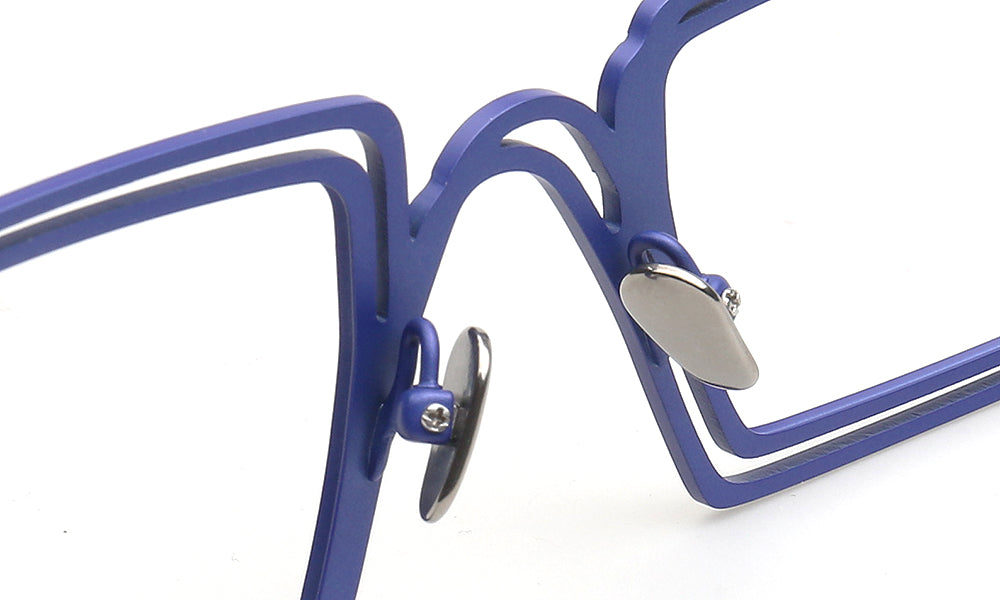 Jay | Double Rim Rectangular Eyeglasses For Men | Stylish Funky Square Glasses Frames