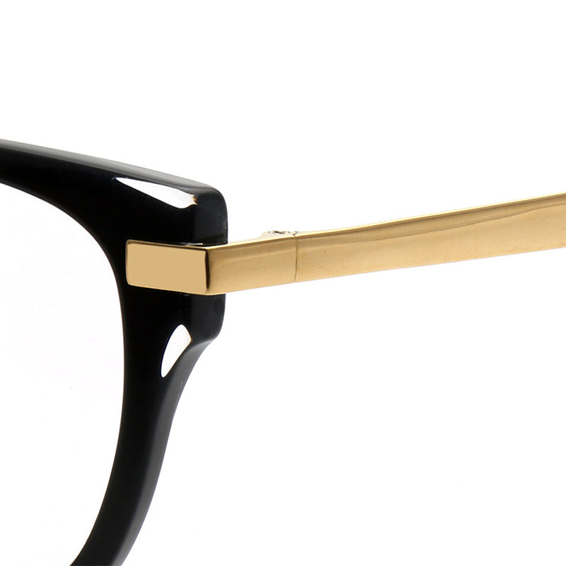 Bessie | Modern Stylish Round Full Rim Eyeglasses | Lightweight Titanium & Acetate Frame