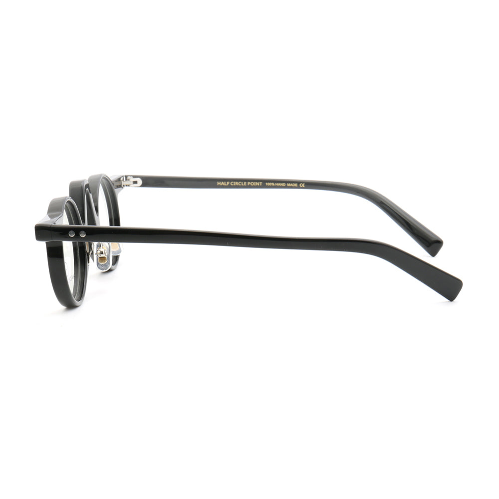 Central | Retro Round Tortoise Shell Eyeglasses | Unisex Hipster Nerd Style Glasses Frames