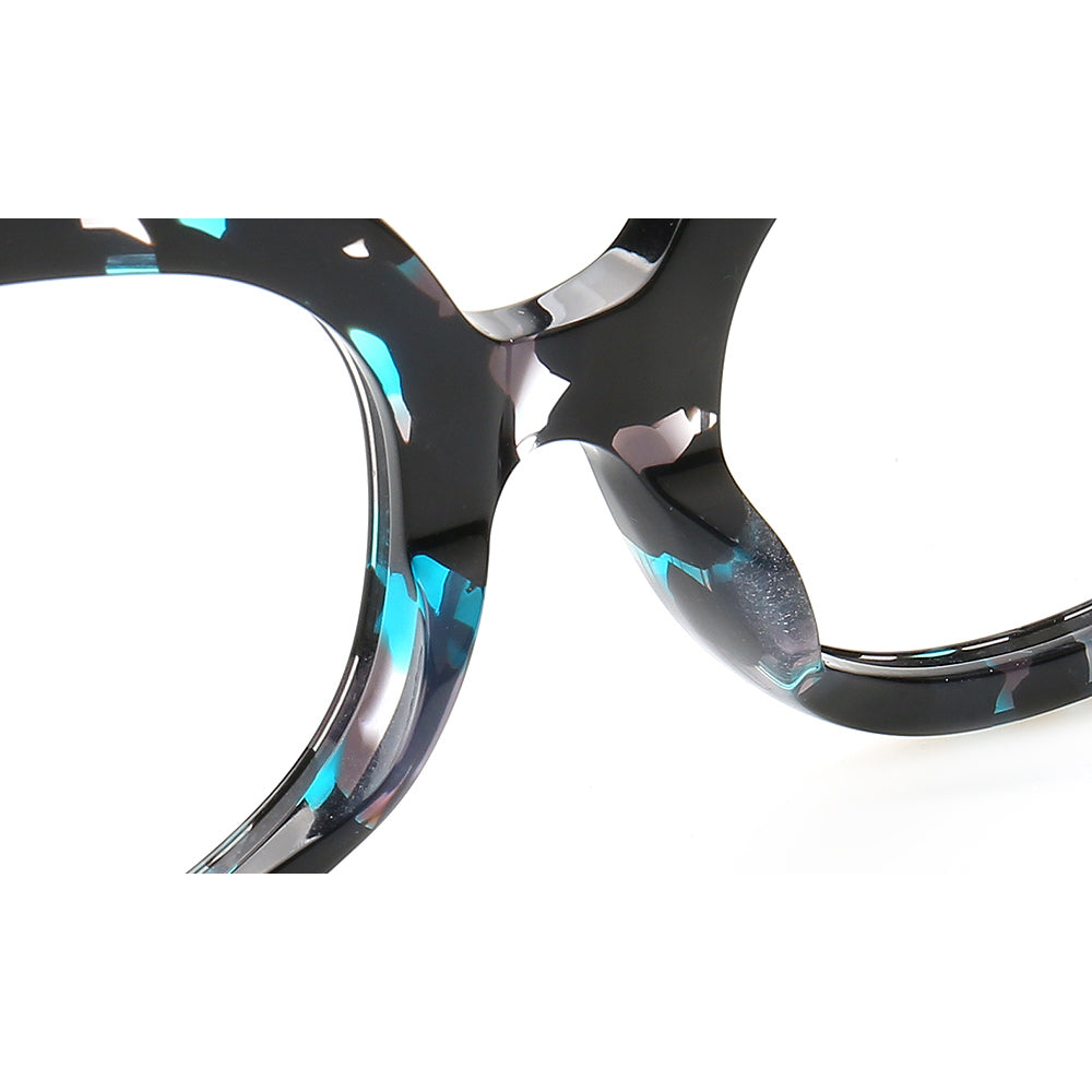 Rosella | Vintage Oversized Cat Eye Glasses For Women | Colorful Tortoise Shell Eyewear Frames