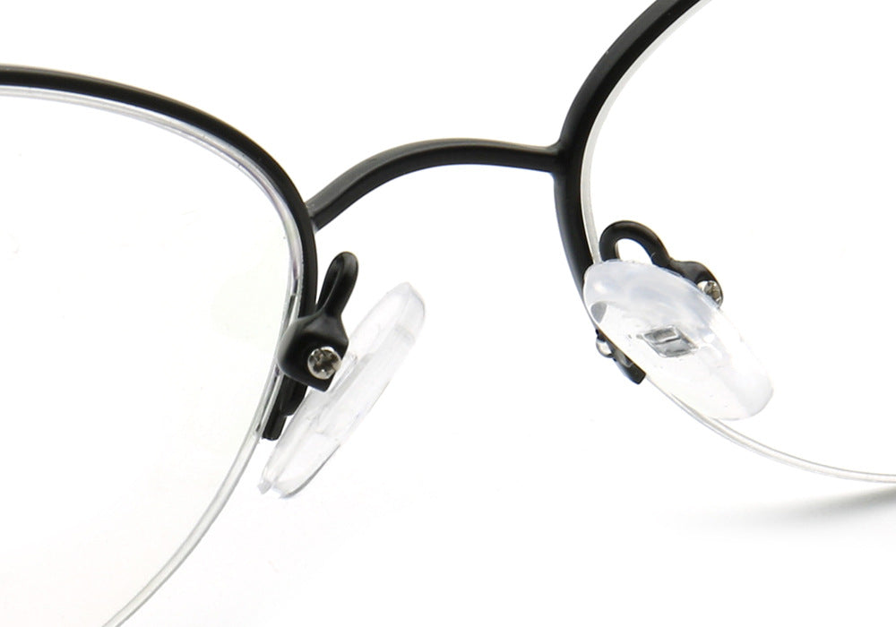 Allegra | Women Flexible Memory Metal Oval Half Rim Eyeglasses Frames