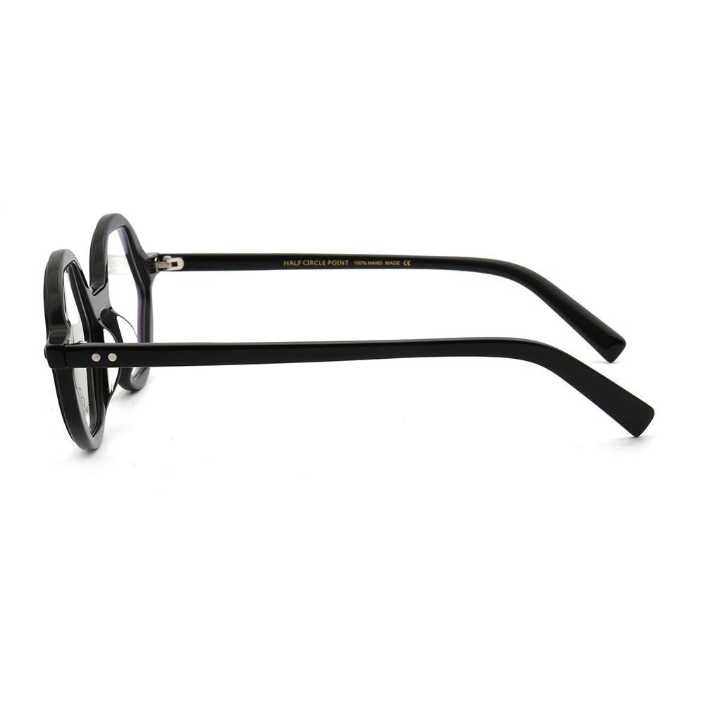 Mosley | Hexagon Shaped Full Rim Acetate Eyeglasses for Men | Retro Women Geometric Glasses Frames Online