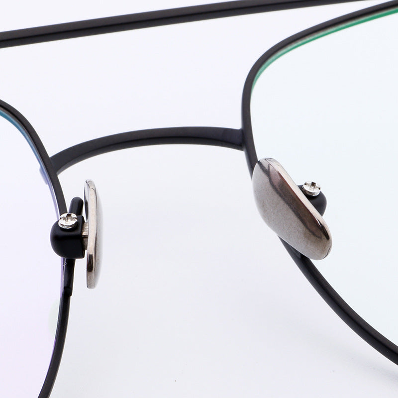 Sergio | Old School Titanium Eyeglasses | 80s Flat Top Frame For Men & Women