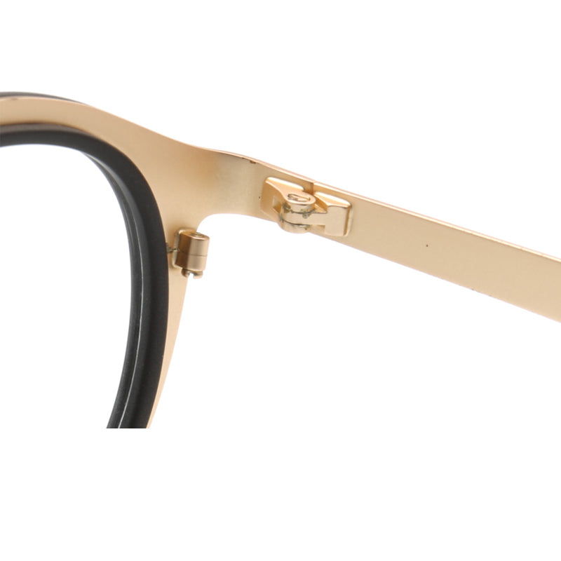 Ellison | Acetate & Metal Round Double Bridge Eyeglasses | Retro Glasses w/ Flat Top Design