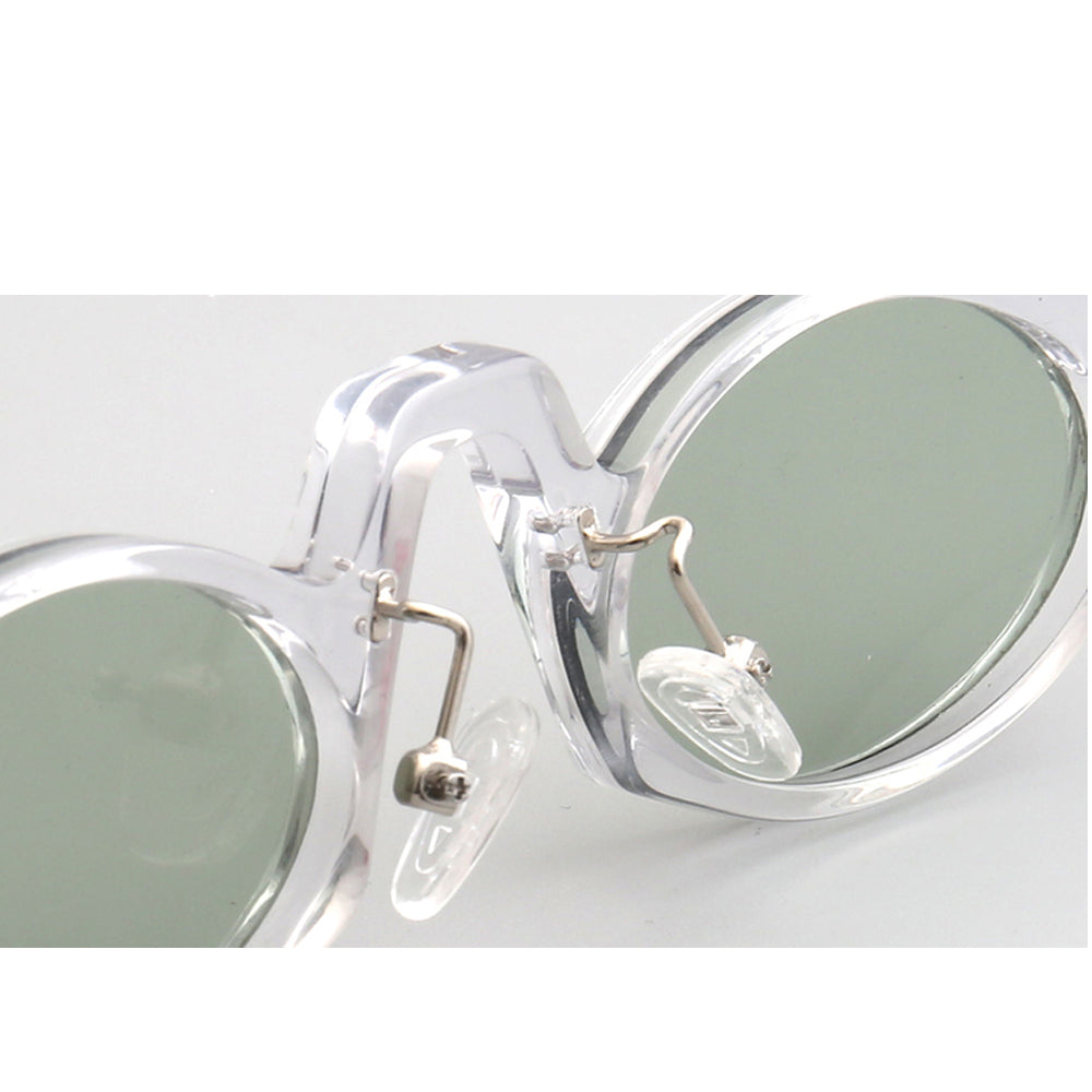 Revive | Retro Oval Shaped Polarized Sunglasses | Vintage Raised Bridge Frame Design