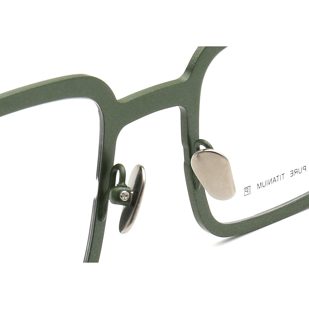 Wesley | Classic Square Titanium Mens Eyeglass Frames | Modern Sleek Two Tone Eyewear Online