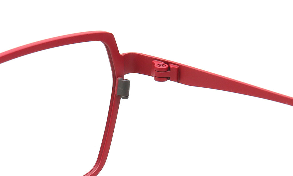 Jeffrey | 80s Titanium Pilot Eyeglasses Frames for Men | Modern Two Tone Square Vintage Glasses Frame