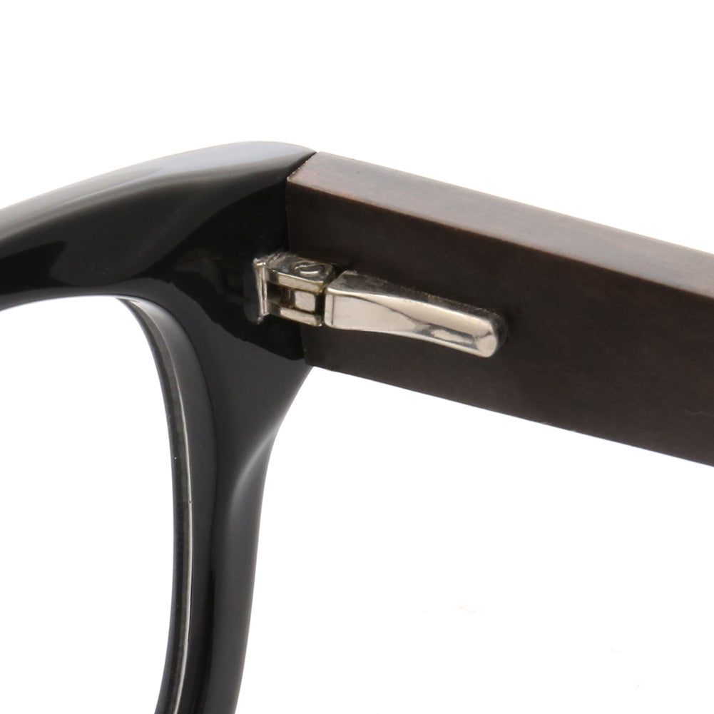 Harrison | Mens Retro Oversized Wood Eyeglass Frames | Women Square Wooden Glasses