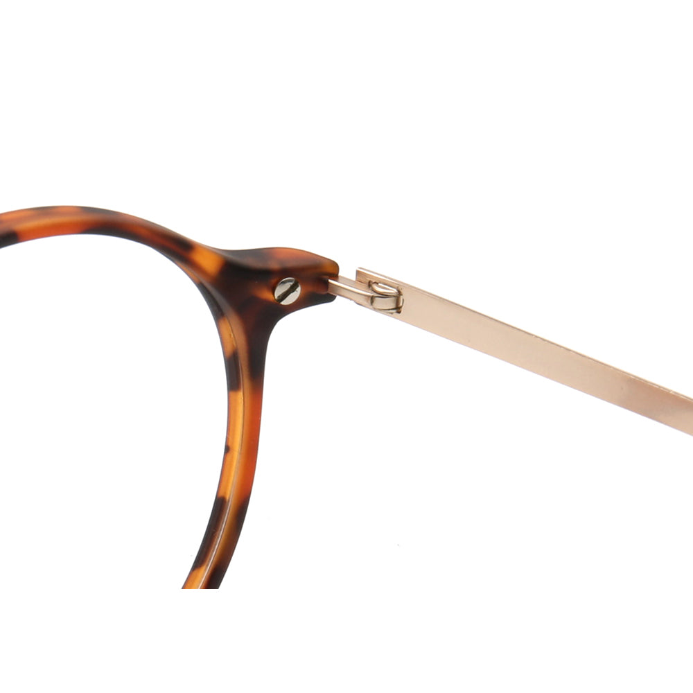 Ember | Light TR Tortoise Eyeglasses For Women  | Modern Round Clear Men Glasses Frames